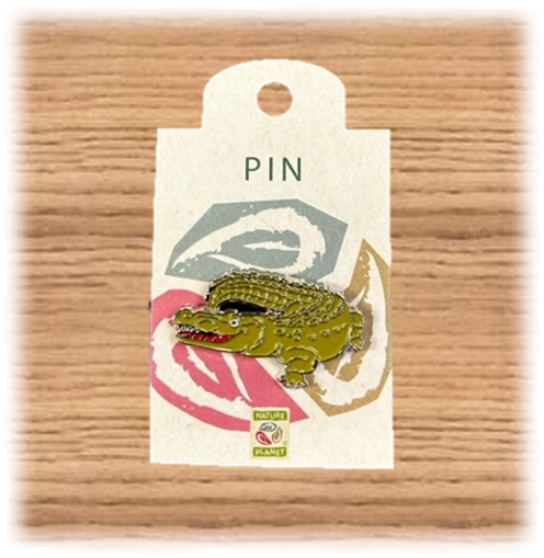 Nature Planet Croc Pin Badge