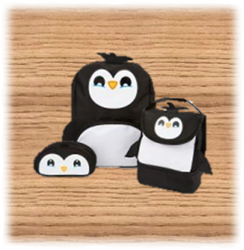 Kids Penguin Bag Set