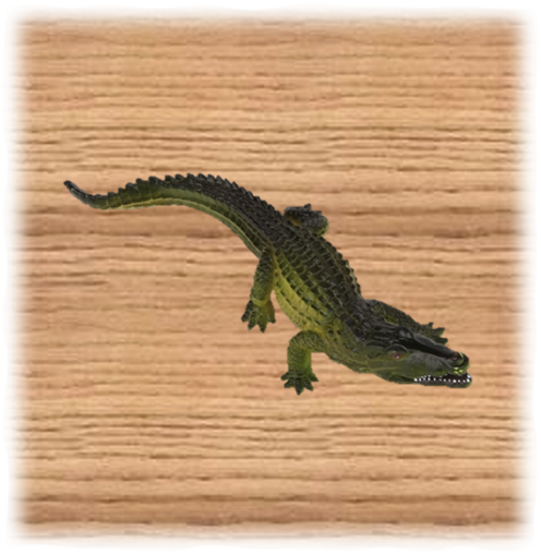 Ravensden 16cm Plastic Crocodile