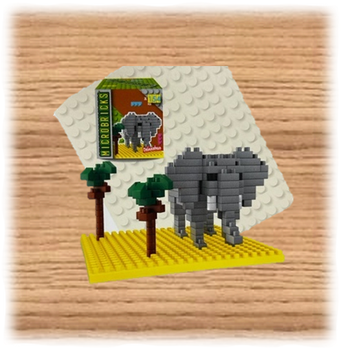 Deluxebase Elephant Microbricks