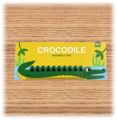 Rex London Wooden Crocodile Ruler