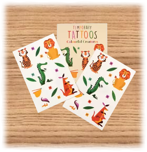 Rex London Colourful Creatures Tattoos (2 Sheets)