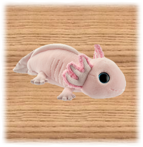 Petjes 20cm Glitter Eyes Axolotl